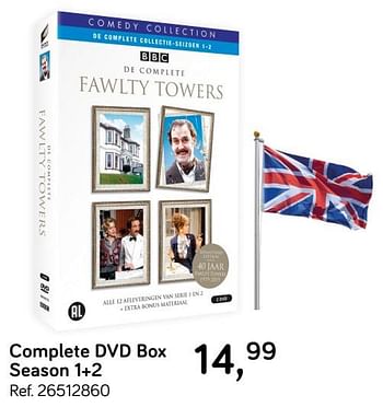 Aanbiedingen Fawlty towers complete dvd box season 1+2 - Huismerk - Supra Bazar - Geldig van 19/03/2019 tot 16/04/2019 bij Supra Bazar