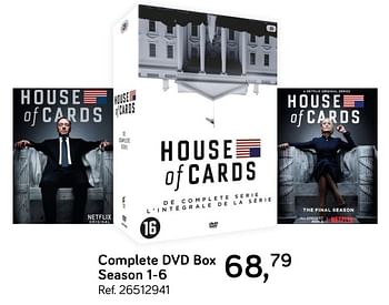 Aanbiedingen House of cards complete dvd box season 1-6 - Huismerk - Supra Bazar - Geldig van 19/03/2019 tot 16/04/2019 bij Supra Bazar
