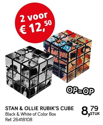 Aanbiedingen Stan + ollie rubik`s cube black + white of color box - Huismerk - Supra Bazar - Geldig van 19/03/2019 tot 16/04/2019 bij Supra Bazar