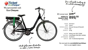Aanbiedingen Mobilit-e dames e-bike - Hollandia - Geldig van 19/03/2019 tot 16/04/2019 bij Supra Bazar
