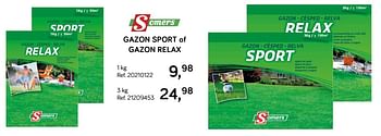 Aanbiedingen Gazon sport of gazon relax - Somers - Geldig van 19/03/2019 tot 16/04/2019 bij Supra Bazar