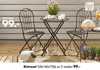 Aanbiedingen Bistroset tafel - Huismerk - Multi Bazar - Geldig van 01/04/2019 tot 22/04/2019 bij Multi Bazar