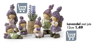 Aanbiedingen Lavendel met jute - Huismerk - Multi Bazar - Geldig van 01/04/2019 tot 22/04/2019 bij Multi Bazar