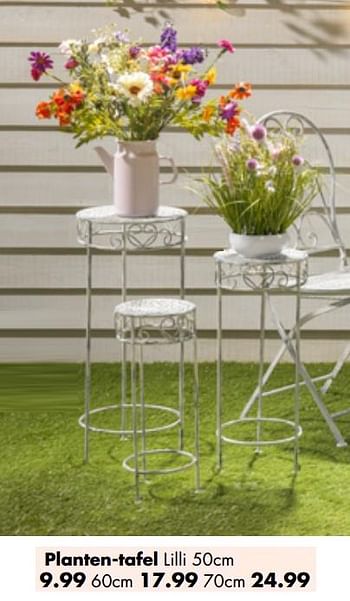 Aanbiedingen Planten-tafel lilli - Huismerk - Multi Bazar - Geldig van 01/04/2019 tot 22/04/2019 bij Multi Bazar