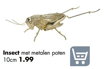 Aanbiedingen Insect met metalen poten - Huismerk - Multi Bazar - Geldig van 01/04/2019 tot 22/04/2019 bij Multi Bazar