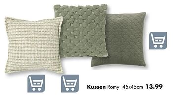 Aanbiedingen Kussen romy - Huismerk - Multi Bazar - Geldig van 01/04/2019 tot 22/04/2019 bij Multi Bazar