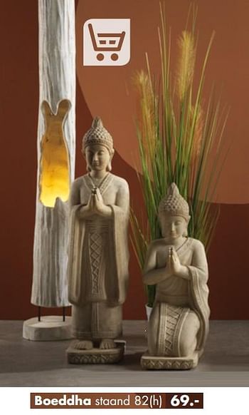 Aanbiedingen Boeddha staand - Huismerk - Multi Bazar - Geldig van 01/04/2019 tot 22/04/2019 bij Multi Bazar