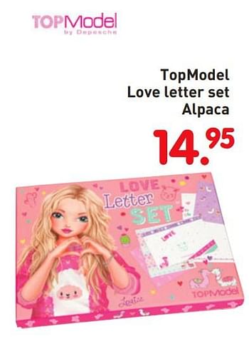Aanbiedingen Topmodel love letter set alpac - Top Model - Geldig van 08/04/2019 tot 08/05/2019 bij Europoint