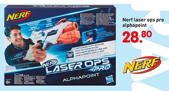 Aanbiedingen Nerf laser ops pro alphapoint - Hasbro - Geldig van 08/04/2019 tot 08/05/2019 bij Europoint
