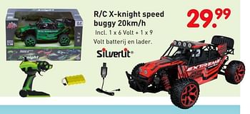 Aanbiedingen R-c x-knight speed buggy 20km-h - Silverlit - Geldig van 08/04/2019 tot 08/05/2019 bij Europoint