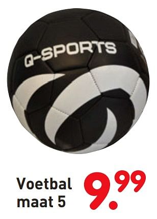 Aanbiedingen Voetbal maat 5 - Q-Sports - Geldig van 08/04/2019 tot 08/05/2019 bij Europoint