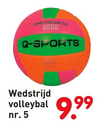 Aanbiedingen Wedstrijd volleybal nr 5 - Q-Sports - Geldig van 08/04/2019 tot 08/05/2019 bij Europoint