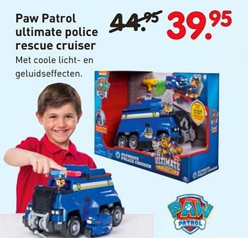 Aanbiedingen Paw patrol ultimate police rescue cruiser - PAW  PATROL - Geldig van 08/04/2019 tot 08/05/2019 bij Europoint