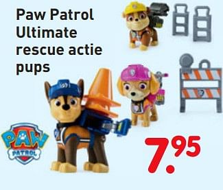 Aanbiedingen Paw patrol ultimate rescue actie pups - PAW  PATROL - Geldig van 08/04/2019 tot 08/05/2019 bij Europoint