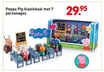 Aanbiedingen Peppa pig klaslokaal met 7 personages - Peppa  Pig - Geldig van 08/04/2019 tot 08/05/2019 bij Europoint