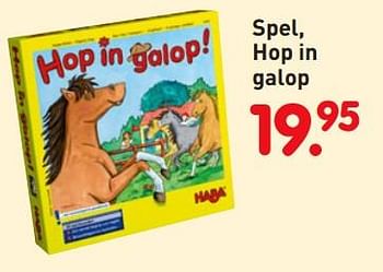 Aanbiedingen Spel, hop in galop - Haba - Geldig van 08/04/2019 tot 08/05/2019 bij Europoint