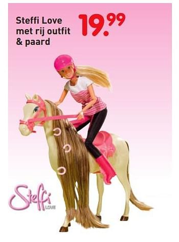 Aanbiedingen Steffi love met rij outfit + paard - Steffi Love - Geldig van 08/04/2019 tot 08/05/2019 bij Europoint