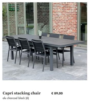 Aanbiedingen Capri stacking chair - Huismerk - Europoint - Geldig van 08/04/2019 tot 08/05/2019 bij Europoint