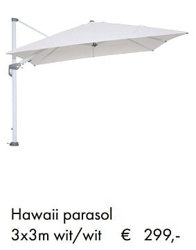 Aanbiedingen Hawaii parasol - Platinum Casual Living - Geldig van 08/04/2019 tot 08/05/2019 bij Europoint