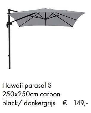 Aanbiedingen Hawaii parasol s - Platinum Casual Living - Geldig van 08/04/2019 tot 08/05/2019 bij Europoint