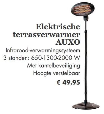 Aanbiedingen Elektrische terrasverwarmer auxo - Huismerk - Europoint - Geldig van 08/04/2019 tot 08/05/2019 bij Europoint