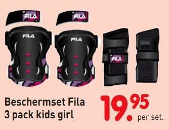 Aanbiedingen Beschermset fila 3 pack kids girl - Fila - Geldig van 08/04/2019 tot 08/05/2019 bij Europoint
