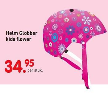 Aanbiedingen Helm globber kids flower - Globber - Geldig van 08/04/2019 tot 08/05/2019 bij Europoint