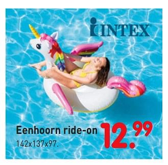 Aanbiedingen Eenhoorn ride-on - Intex - Geldig van 08/04/2019 tot 08/05/2019 bij Europoint