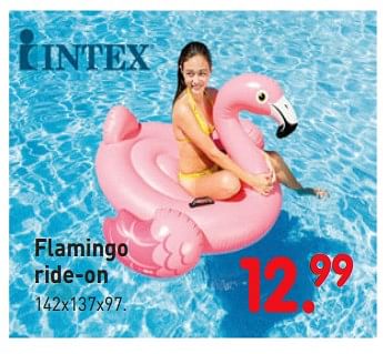 Aanbiedingen Flamingo ride-on - Intex - Geldig van 08/04/2019 tot 08/05/2019 bij Europoint