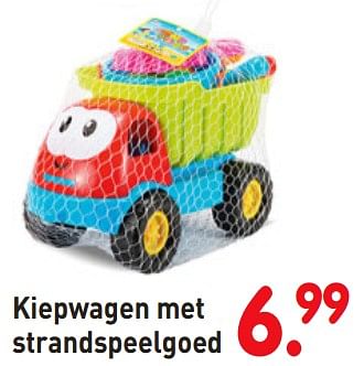 Aanbiedingen Kiepwagen met strandspeelgoed - Huismerk - Europoint - Geldig van 08/04/2019 tot 08/05/2019 bij Europoint