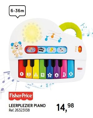 Aanbiedingen Leerplezier piano - Fisher-Price - Geldig van 09/04/2019 tot 07/05/2019 bij Supra Bazar