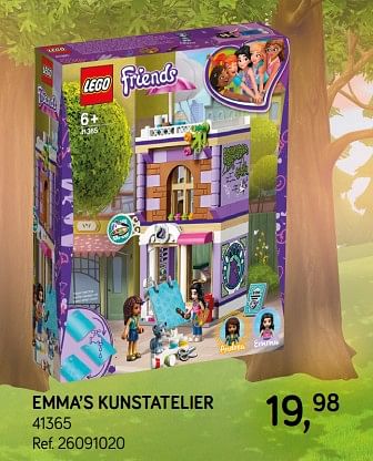 Aanbiedingen Emma`s kunstatelier 41365 - Lego - Geldig van 09/04/2019 tot 07/05/2019 bij Supra Bazar