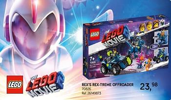 Aanbiedingen Rex`s rex-treme offroader 70826 - Lego - Geldig van 09/04/2019 tot 07/05/2019 bij Supra Bazar