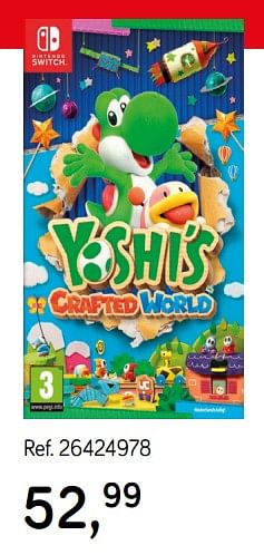 Aanbiedingen Nintendo switch yoshi`s crafted world - Nintendo - Geldig van 09/04/2019 tot 07/05/2019 bij Supra Bazar