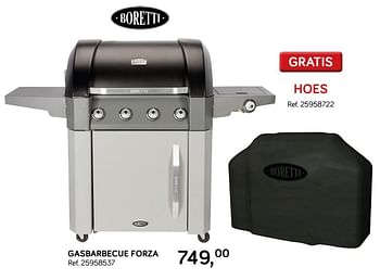 Aanbiedingen Gasbarbecue forza - Boretti - Geldig van 09/04/2019 tot 07/05/2019 bij Supra Bazar