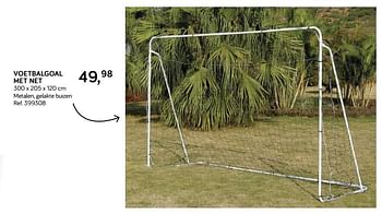 Aanbiedingen Voetbalgoal met net - Huismerk - Supra Bazar - Geldig van 09/04/2019 tot 07/05/2019 bij Supra Bazar