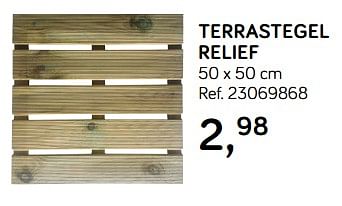 Aanbiedingen Terrastegel relief - Cartri - Geldig van 09/04/2019 tot 07/05/2019 bij Supra Bazar
