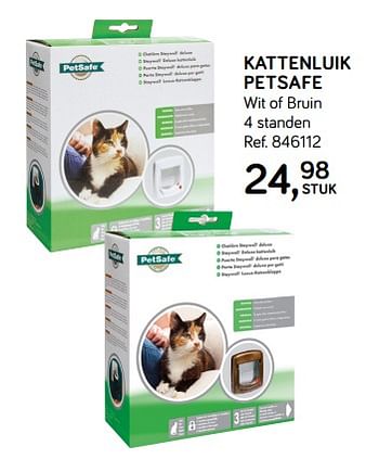 Aanbiedingen Kattenluik petsafe - Petsafe - Geldig van 09/04/2019 tot 07/05/2019 bij Supra Bazar