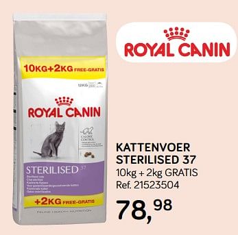 Aanbiedingen Kattenvoer sterilised 37 - Royal Canin - Geldig van 09/04/2019 tot 07/05/2019 bij Supra Bazar