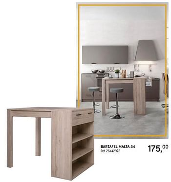 Aanbiedingen Bartafel malta 54 - Huismerk - Supra Bazar - Geldig van 09/04/2019 tot 07/05/2019 bij Supra Bazar