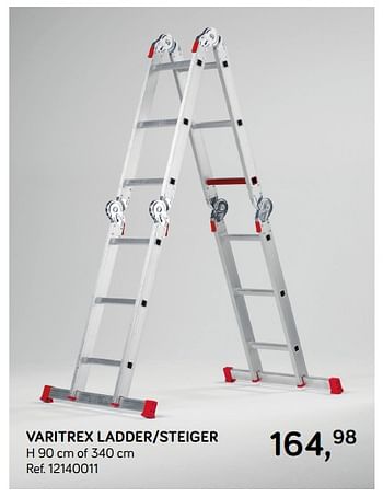 Aanbiedingen Varitrex ladder-steiger - Huismerk - Supra Bazar - Geldig van 09/04/2019 tot 07/05/2019 bij Supra Bazar