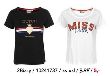 Aanbiedingen T-shirts bizzy - Bizzy - Geldig van 12/04/2019 tot 28/04/2019 bij Bristol