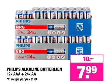 Aanbiedingen Philips alkaline batterijen - Philips - Geldig van 08/04/2019 tot 21/04/2019 bij Big Bazar