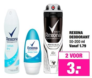 Aanbiedingen Rexona deodorant - Rexona - Geldig van 08/04/2019 tot 21/04/2019 bij Big Bazar
