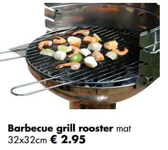 Aanbiedingen Barbecue grill rooster mat - Huismerk - Multi Bazar - Geldig van 21/04/2019 tot 12/05/2019 bij Multi Bazar
