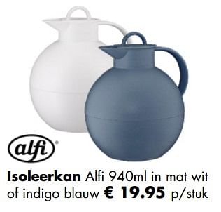 Aanbiedingen Isoleerkan alfi in mat wit of indigo blauw - Alfi - Geldig van 21/04/2019 tot 12/05/2019 bij Multi Bazar