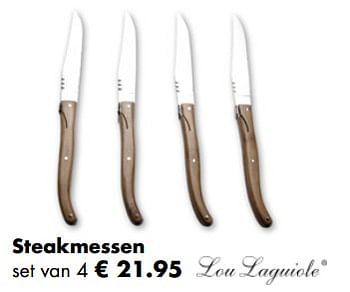 Aanbiedingen Steakmessen - Lou Laguiole - Geldig van 21/04/2019 tot 12/05/2019 bij Multi Bazar