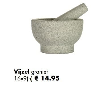 Aanbiedingen Vijzel graniet - Huismerk - Multi Bazar - Geldig van 21/04/2019 tot 12/05/2019 bij Multi Bazar