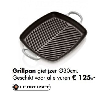 Aanbiedingen Grillpan - Le creuset - Geldig van 21/04/2019 tot 12/05/2019 bij Multi Bazar
