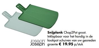 Aanbiedingen Snijplank chop2pot groot - Joseph Joseph - Geldig van 21/04/2019 tot 12/05/2019 bij Multi Bazar